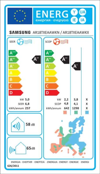 Samsung Avant Wind-Free AR18TXEAAWKNEU/X Wandklimageräte Set - 5,00 kW