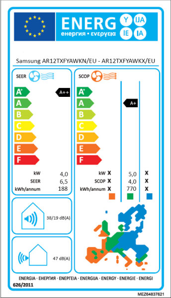 Samsung Cebu AR12TXFYAWKNEU/X Wandklimageräte Set - 3,50 kW