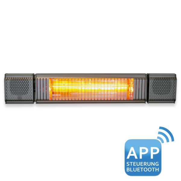 Appino Beatzz Grau Infrarotstrahler - 2000 Watt
